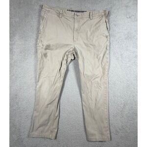 Duluth Trading Co Flex Ballroom Khakis Mens 40x32 Standard Fit Beige Chinos